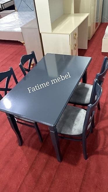 istolar: Tək masa 140 azn Masa 4 stul 330 azn Sifarişlə hazirlanır Rəng — 1