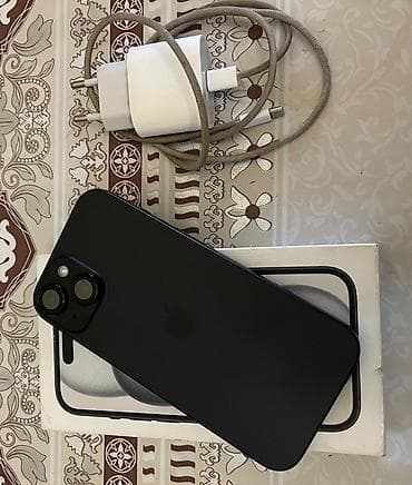 IPhone 15, 128 GB, Midnight, Simsiz şarj, Face ID, Sənədlərlə — 6
