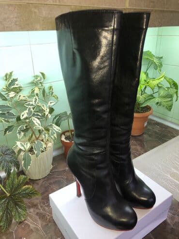 çəkmə: Çəkmə, Ölçü: 38, rəng - Qara, İşlənmiş — 2