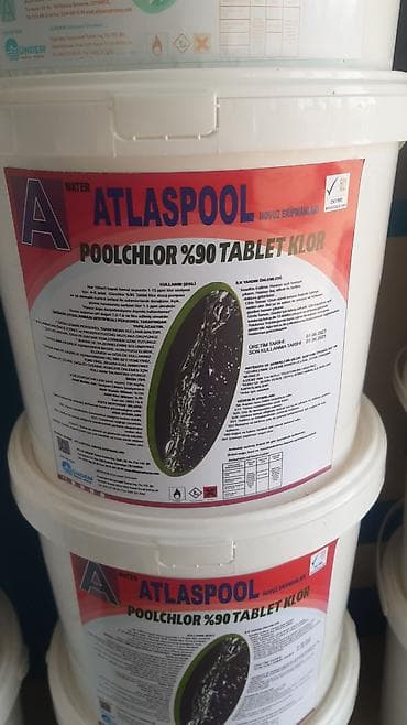 🏊 Hovuz Kimyəviləri Komplekti – 140 AZN 🇹🇷 ✅ %90 Tablet Xlor ✅ %90 — 1