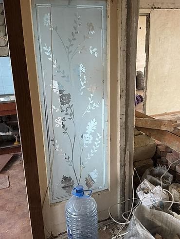 seyfi qapi: PULSUZ GƏL APAR !!! Şüşəli taxta qapı-lambrilər (şüşə ornamentli) - — 3