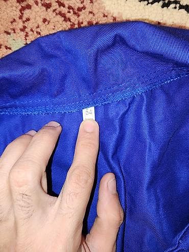 hind geyimi: Məhsul: İşçi geyim dəsti – mavi rəng. 1eded mavi qalin parka puşlat — 2