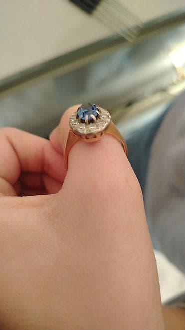 reng deyisen uzuk: Üzük, Sarı qızıl, Sapfir — 2