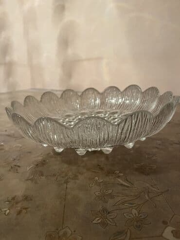 набор ножей zepter: Böyük həcmdə meyvə qabı 
Material ağır şüşədi. Sağlam vəziyyətdədir — 3