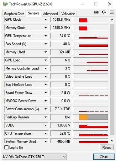 nvidia: Видеокарта NVidia GeForce GTX 750 Ti, < 4 ГБ, Б/у — 7