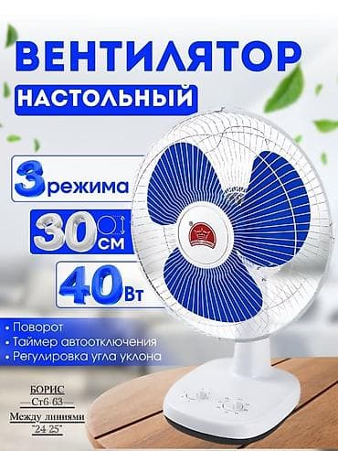 ventil: Changli Crown FT 30A Masaüstü sərinkeş – 3 Sürətli 3 Pərli 40W . ❄️ — 1