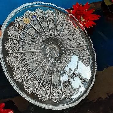 demir qapi sekilleri: Çexya bohemia firmasi boyuķ olcude 31 sm. tort qabi ve ya wirniyyat — 2