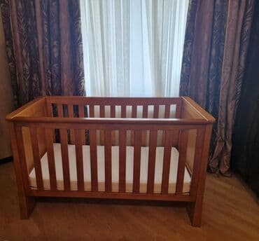 кровать трансформер: Для девочки и мальчика, Б/у, Четырехугольная, Колыбель, С бортиками, С матрасом, Без механизма качания — 4