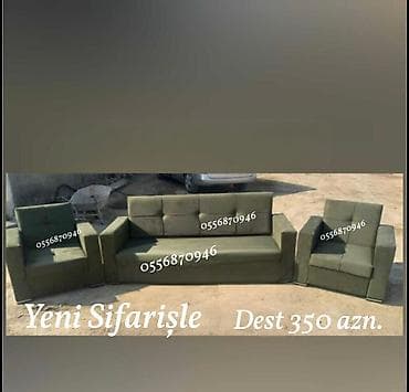 Yeni, Divan, 2 kreslo, Bazalı, Açılan