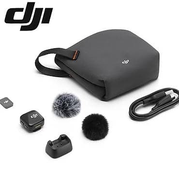 mac mini: DJI Mic Mini mikrafonu 🔶 Mikrofon tipi: Omnidirectional (360° səs — 1