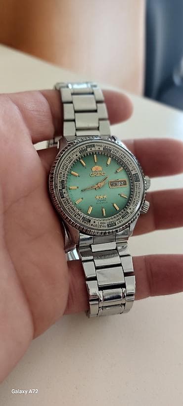 orient saat 1970: Qol saatı, Orient, rəng - Yaşıl — 2