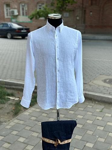 mühafizə geyimi: Kişi üçün kətan köynəklər - Material: təbii kətan parça – nəfəsalan — 3