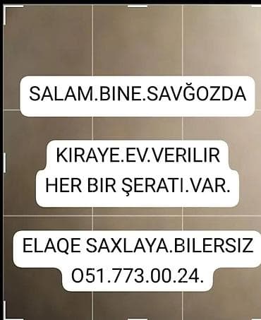 emlak.az sumqayit kiraye: Kirayə ev – Binə, Savgözdə - Məkan: Binə, Savgöz tərəfi - Təyinat — 1