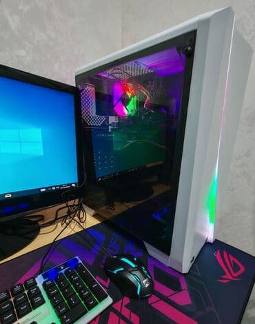 komputer i5: Rgb white case i5 6500 3.20 Ghz (upto 3.60) AMD RX580 8gb 256 bit — 3