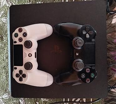 видео камеры: PlayStation 4 Slim konsolu 500gb yaddaş - Daxildir: - 2 ədəd — 1