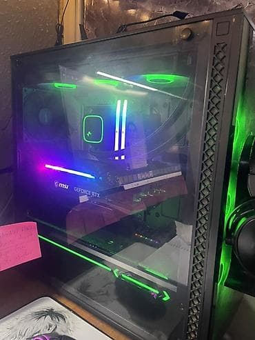 RGB işıqlanmaya malik güclü oyun/yaradıcı masaüstü PC Salam Satılır –