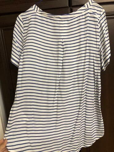 ağ qadın koftaları: İkinci əl əsl yay geyimi cəmi 7 azn Mėret markalı, ağ və mavi zolaqlı — 3