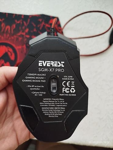 Настольные ПК и комплектующие: Everest SGM-X7 PRO oyun siçanı + oyun mousepad dəsti - Model: Everest — 2