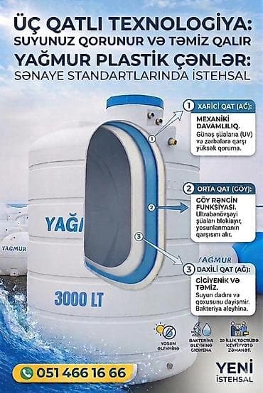 бак из нержавеющей стали: Бак, Пластик, 2000 л. л, Новый, Бесплатная доставка — 2