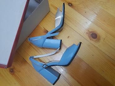 Женская обувь: Merlin Shoes qadın sandaleti - Rəng: açıq mavi (baby blue) - Model — 3