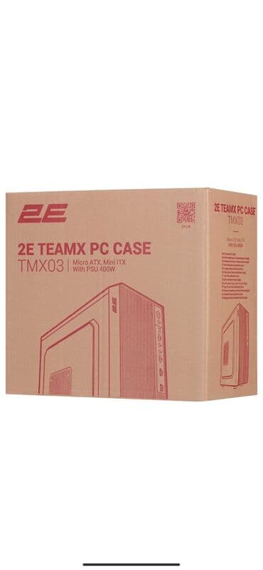 qazlı su aparatı: 2E TEAMX PC CASE TMX03 – Micro ATX və Mini-ITX anakartlar üçün — 2