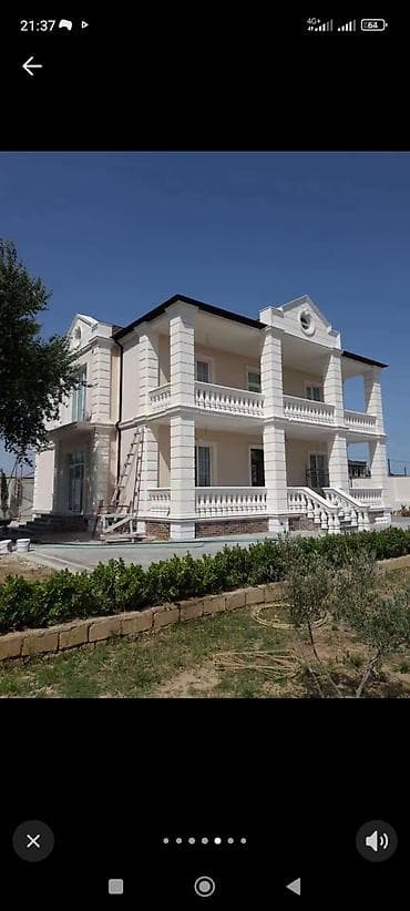Neoklassik üslubda 2 mərtəbəli villa fasadı – dekorativ daş/penoplast lalafo.az -da Neoklassik üslubda 2 mərtəbəli villa fasadı – dekorativ daş/penoplast