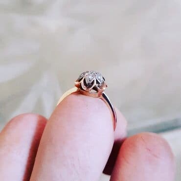 nişan üzükleri: Nişan, Üzük, Sarı qızıl, 583 Əyar, Brilyant, 0-0.25 Karat — 2