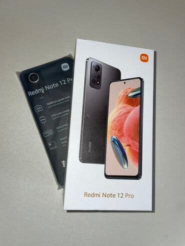 Kasalar: Redmi Note 12 Pro, 256 GB, rəng - Qara, Barmaq izi, İki sim kartlı, Face ID — 2