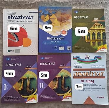 Abituriyentlər və məktəblilər üçün fənn üzrə vəsait və test topluları