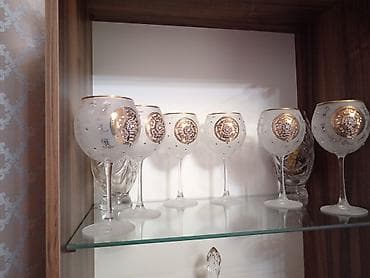 продаю айфон 6: Бокалы, цвет - Золотой, Стекло, Набор из 6 шт. — 1