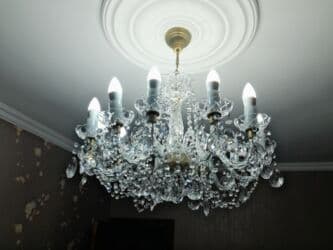 çilçıraqlar: Çılçıraq, 10 və daha çox lampa, Xrustal — 1