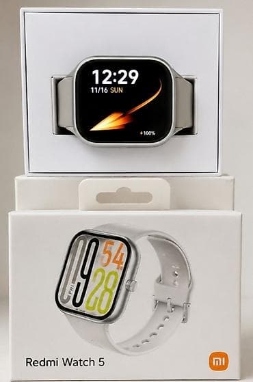 Redmi Watch 5 ağıllı saat - Rəng: açıq boz/gümüşü korpus və uyğun