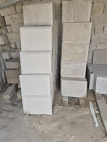 dekor kafeller: Pilləkən və fasad üçün kəsilmiş təbii daş plitələr - Məhsul: Uzun — 7