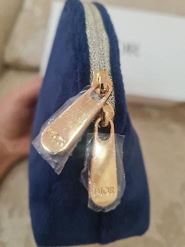 etir qablari: Dior Trousse Pouch kosmetik çantası - Rəng: tünd göy (navy) - — 2