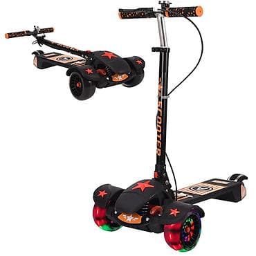 skeyt: Uşaq skateri – RGB işıqlı, 4 təkərli, qatlanan model Xüsusiyyətlər: - — 3