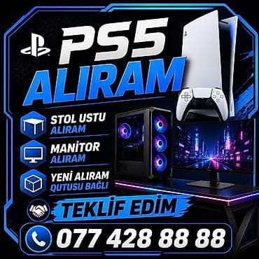 ƏN YÜKSƏK QİYMƏTLƏ NOUTBUK PS5 MANİTOR STOL USTU ALIRAM YENİ VƏ