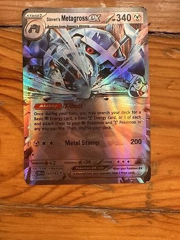 pokemon kartlar: Pokémon kolleksiya kartı – Steven’s Metagross ex (Stage 2) - HP: 340 — 1