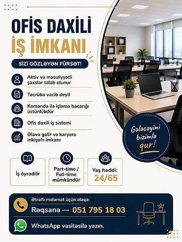 litvada iş elanları 2022: Ofis daxili iş imkanı Sizi gözləyən fürsət: - Aktiv və məsuliyyətli — 1