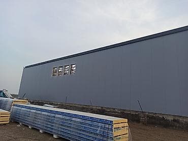 Sənaye/prodüksiya üçün hazır metal konstruksiya anbar–sex binası -