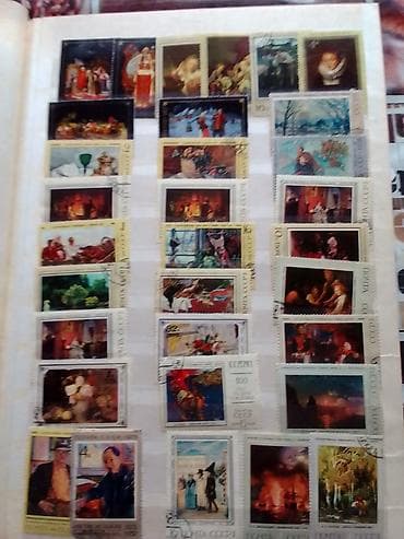 Məktub markaları albomu – müxtəlif ölkələrdən tematik kolleksiya -