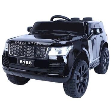 maşınlar uşaq üçün: Elektrikli avtomobil Range Rover 6188 4! qırmızı və qara rəngləri ilə — 3