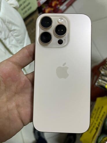 iphone ilkin odenissiz kredit: IPhone 16 Pro, 256 GB, Desert Titanium, Zəmanət, Barmaq izi, Simsiz şarj — 8