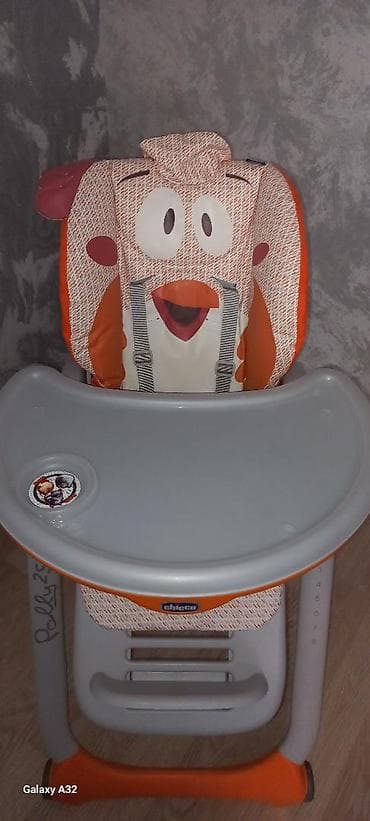 Chicco Polly 2 Start uşaq yemək stulu - Rəng: narıncı/boz — 3