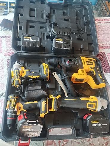 acar nabor: Dewalt 18V akkumulyatorlu alətlər dəsti – peşəkar və ev işləri üçün — 1