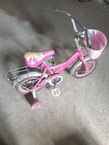 veosiped: Uşaq velosipedi – balacalar üçün uyğun ölçü - Rəng: çəhrayı - Ön — 1