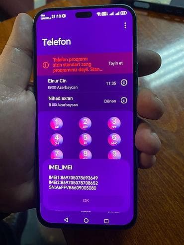 tap.az gence telefon: Honor 400 Lite, 256 GB, rəng - Mavi, İki sim kartlı — 4