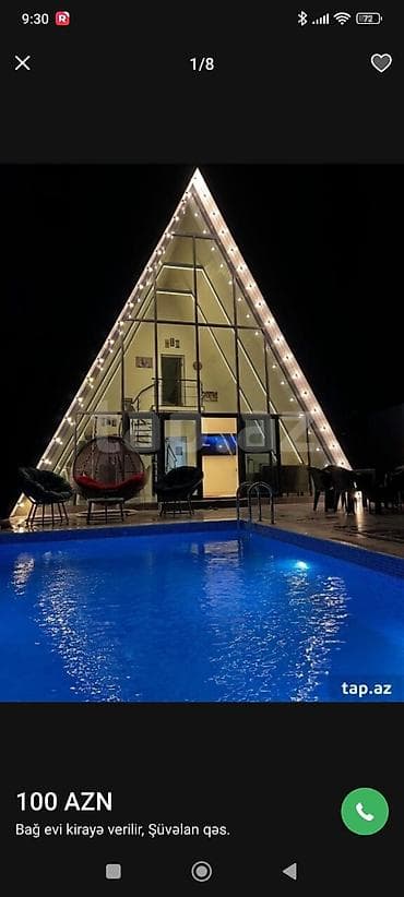 ev samaxi: Mərdəkanda yerləşən isti, hovuzlu bağ evimiz xidmətinizdədi,xidmətə — 3