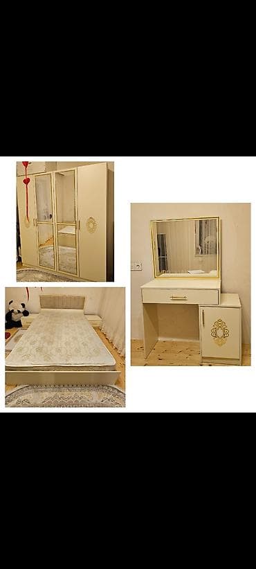 dolab aliram: İkinəfərlik çarpayı, Dolab, Komod, Termo, İşlənmiş — 1