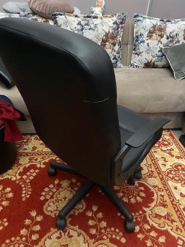 İşlənmiş, Təkərli, Qolları tənzimlənmir, Süni dəri — 2