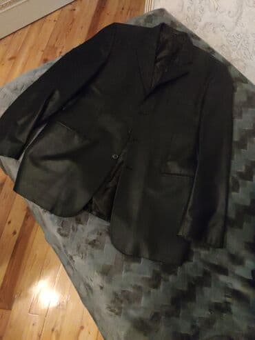 kişi ucun klassik qara kostyum: Kostyum, Demisezon, 7XL, rəng - Qara — 5